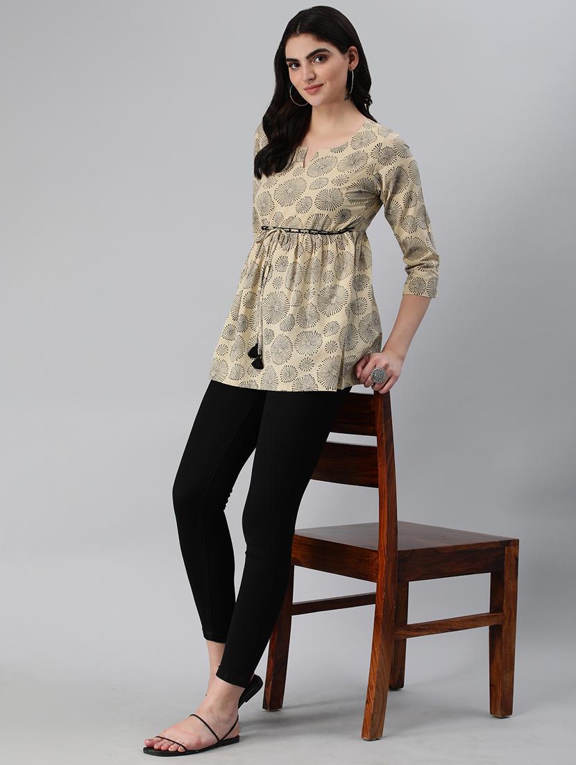 women's a line round neck top - 19783770 - Standard Image - 4