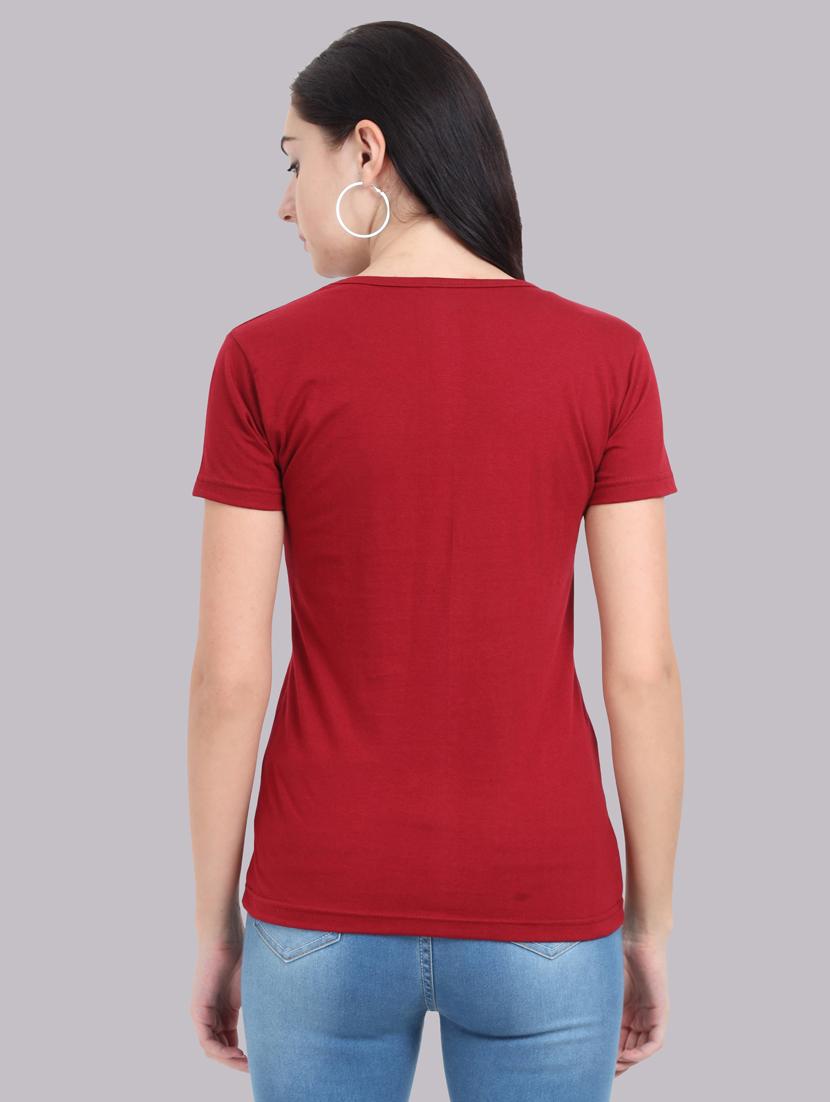 v-neck solid regular tee - 19785792 - Zoom Image - 3
