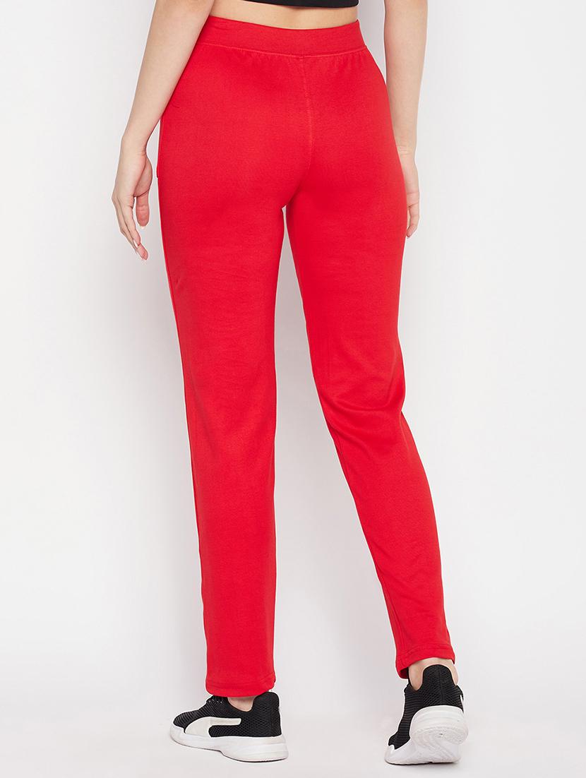 red solid track pant - 19814930 - Standard Image - 2