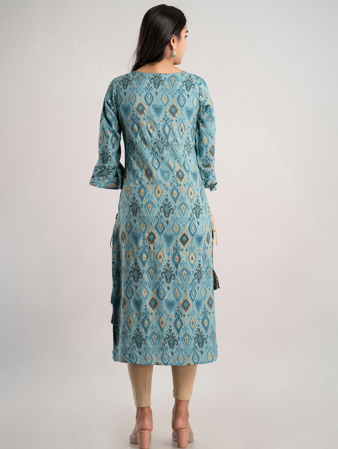 women's straight kurta - 19847292 - Standard Image - 2