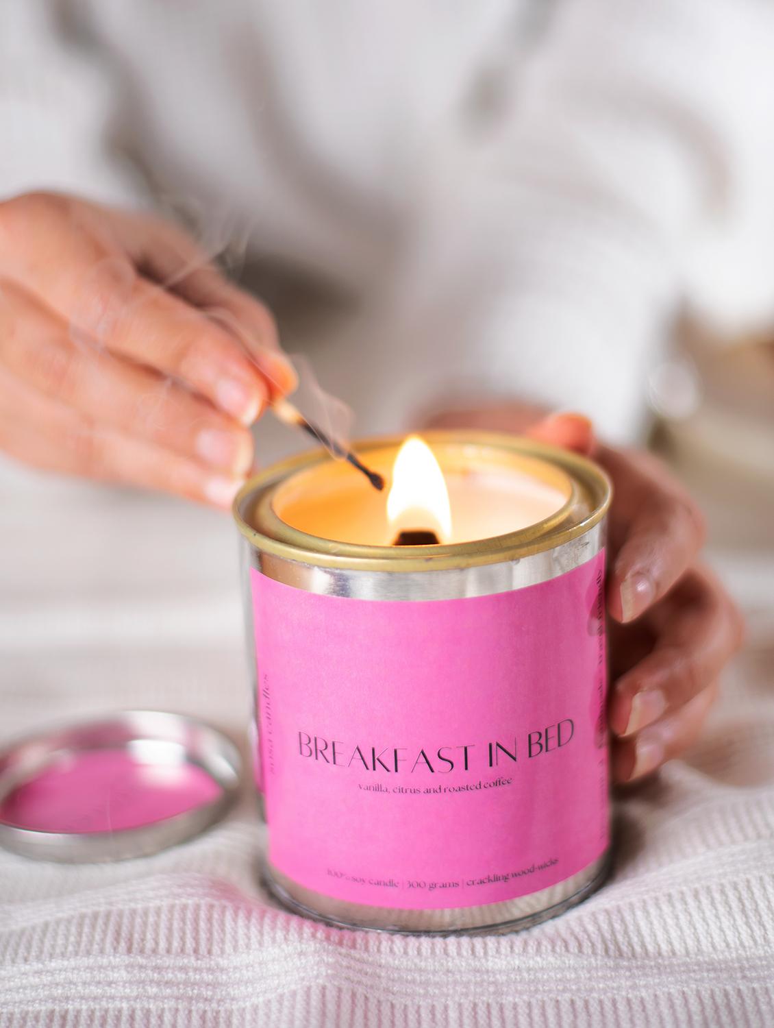 breakfast in bed scented candle gift set for husband boyfriend girlfriend wife - 19856676 - Zoom Image - 2