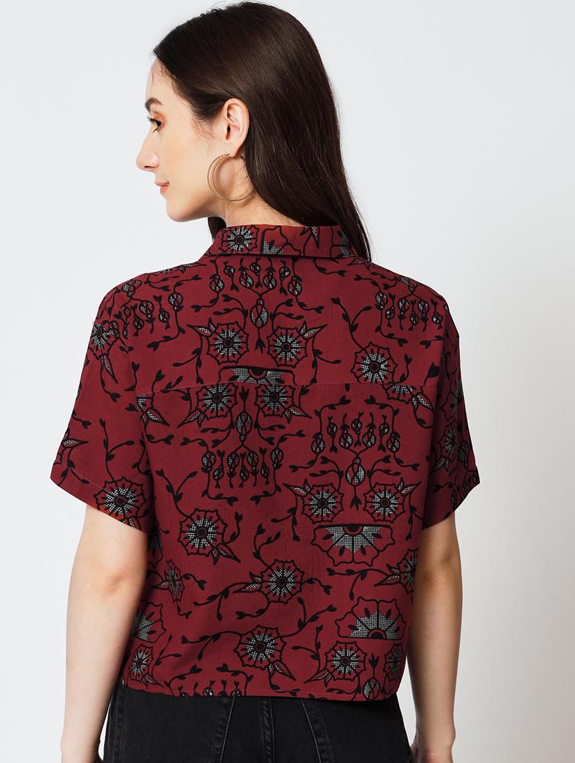 women's straight collared top - 19874568 - Standard Image - 3