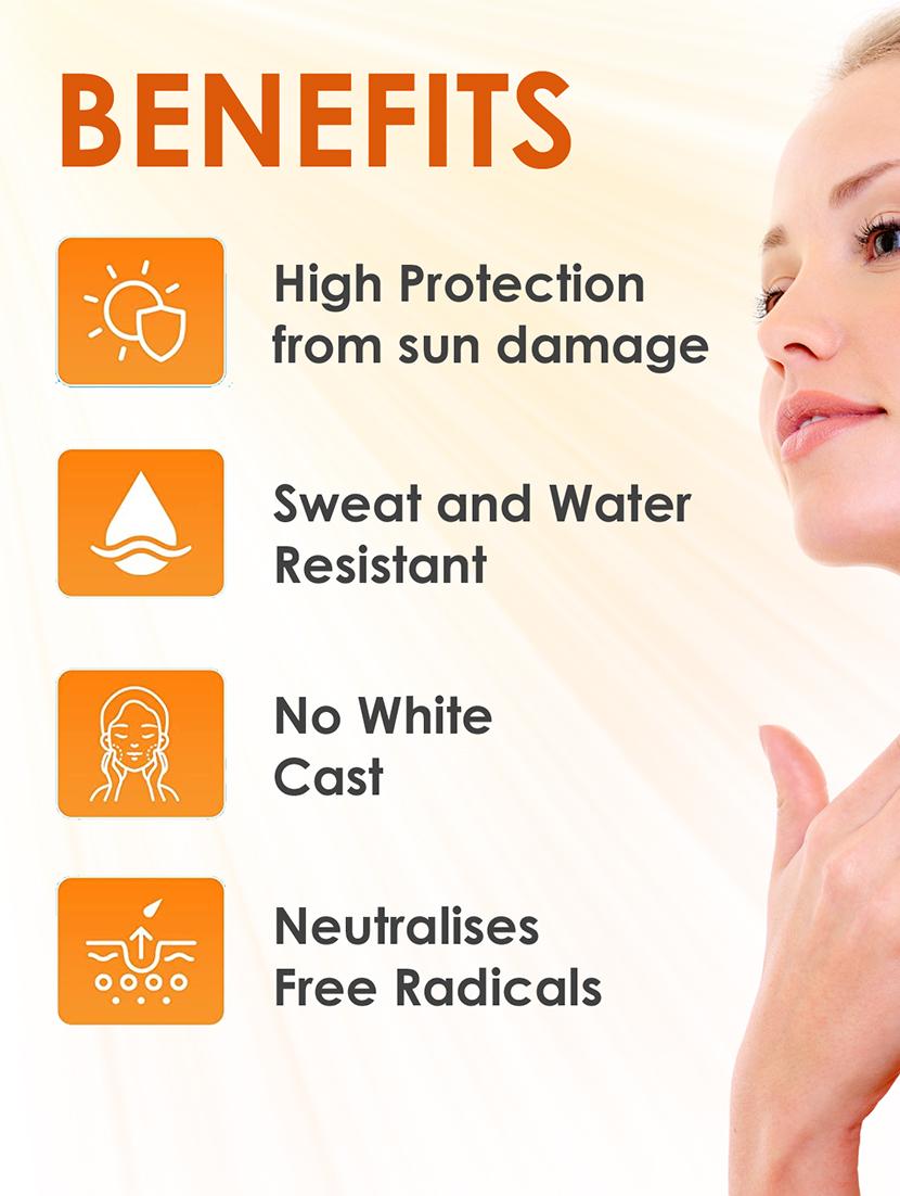 sunscreen | sun block cream spf 80 pa+++, sweat & waterproof, and sun protect uvb rays for all skin types (30g) - 19964161 - Standard Image - 3