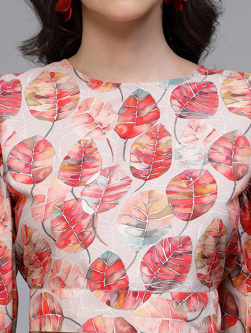 women's crop round neck top - 20019285 - Zoom Image - 5
