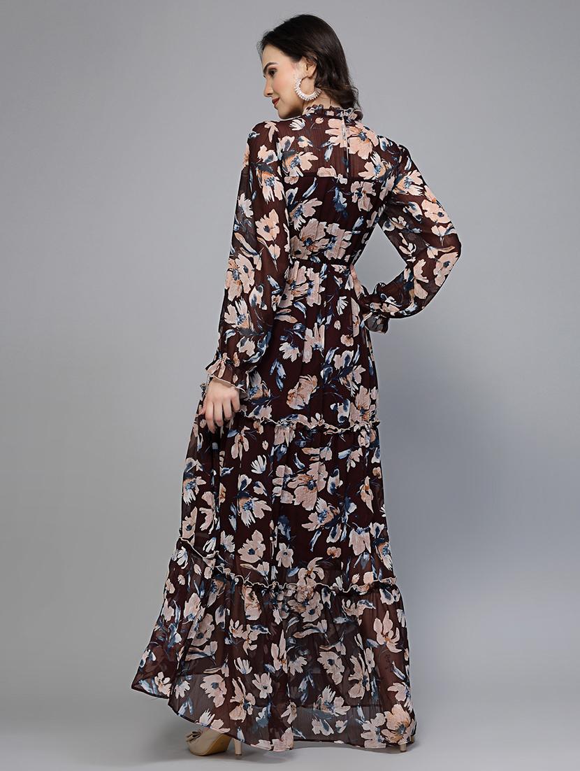 women's fit & flare floral dress - 20019291 - Standard Image - 3