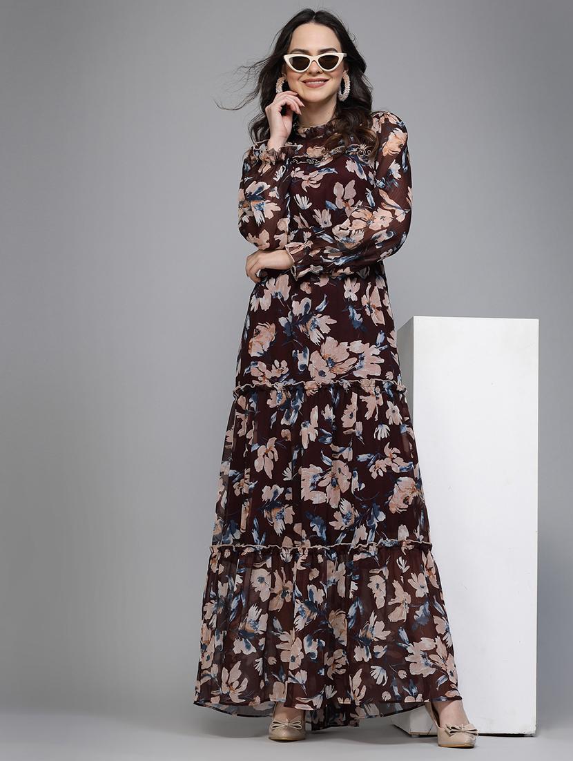 women's fit & flare floral dress - 20019291 - Zoom Image - 4