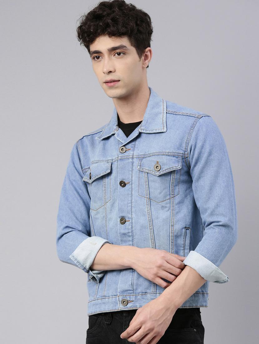 cinocci cotton blue jacket - 20022580 - Standard Image - 2