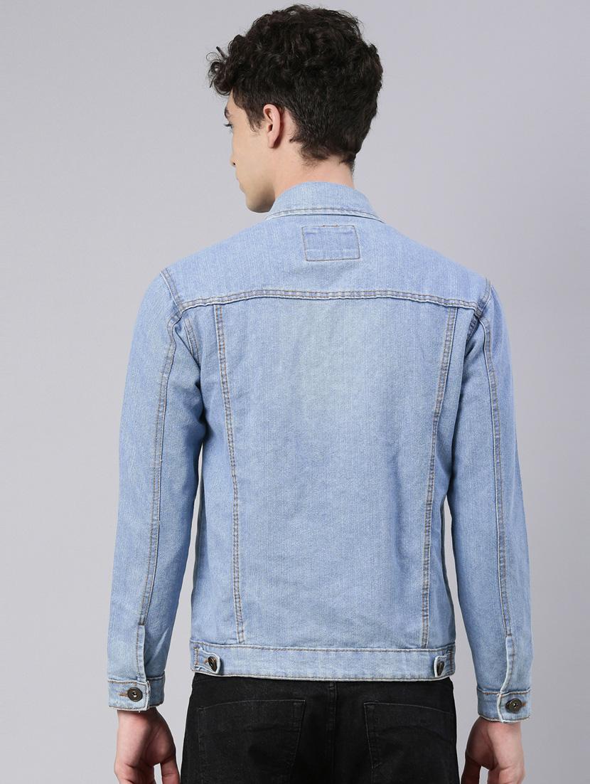 cinocci cotton blue jacket - 20022580 - Standard Image - 3