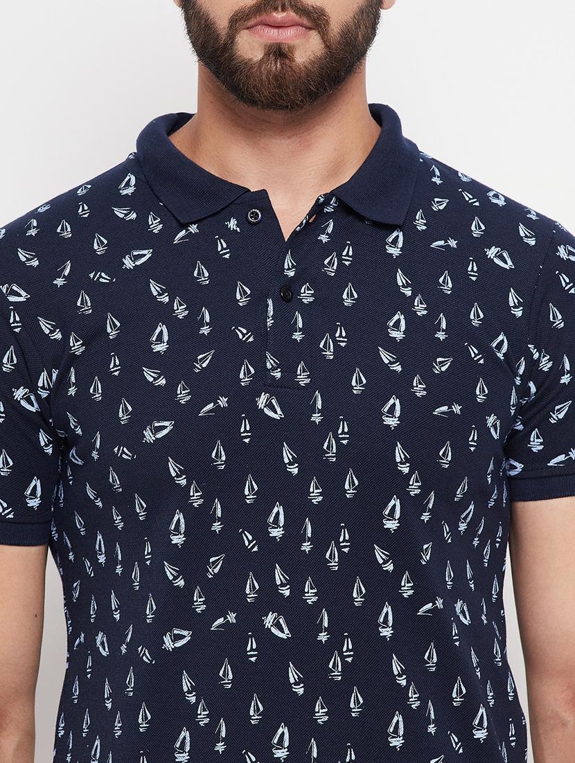 men's printed cotton polo t-shirt - 20059910 - Zoom Image - 4