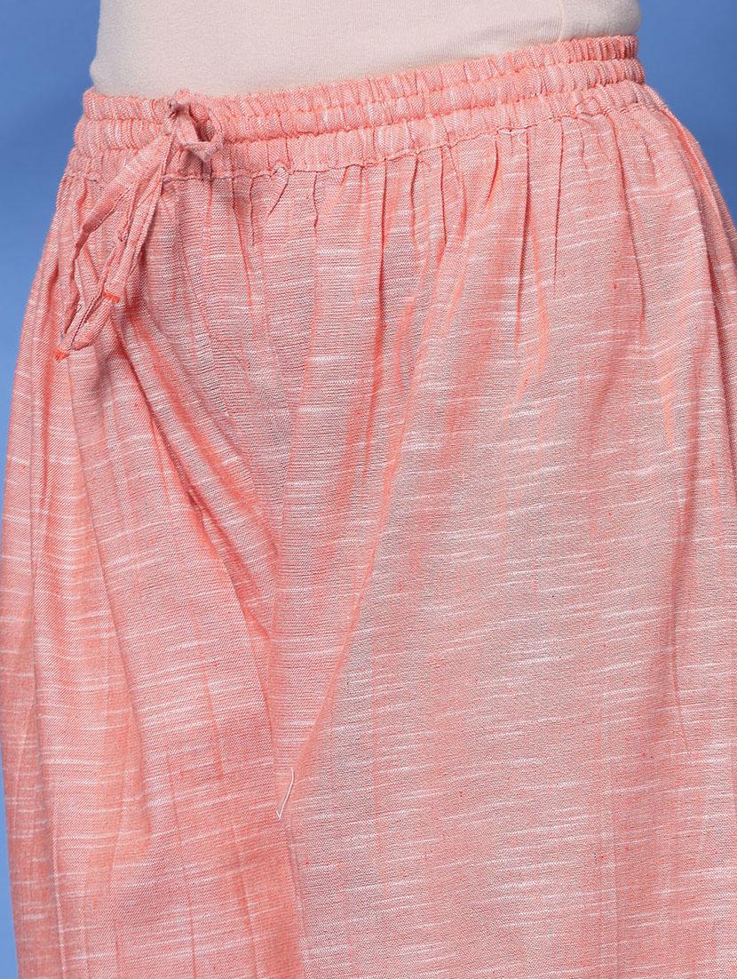 orange cotton salwar salwars - 20064024 - Standard Image - 4