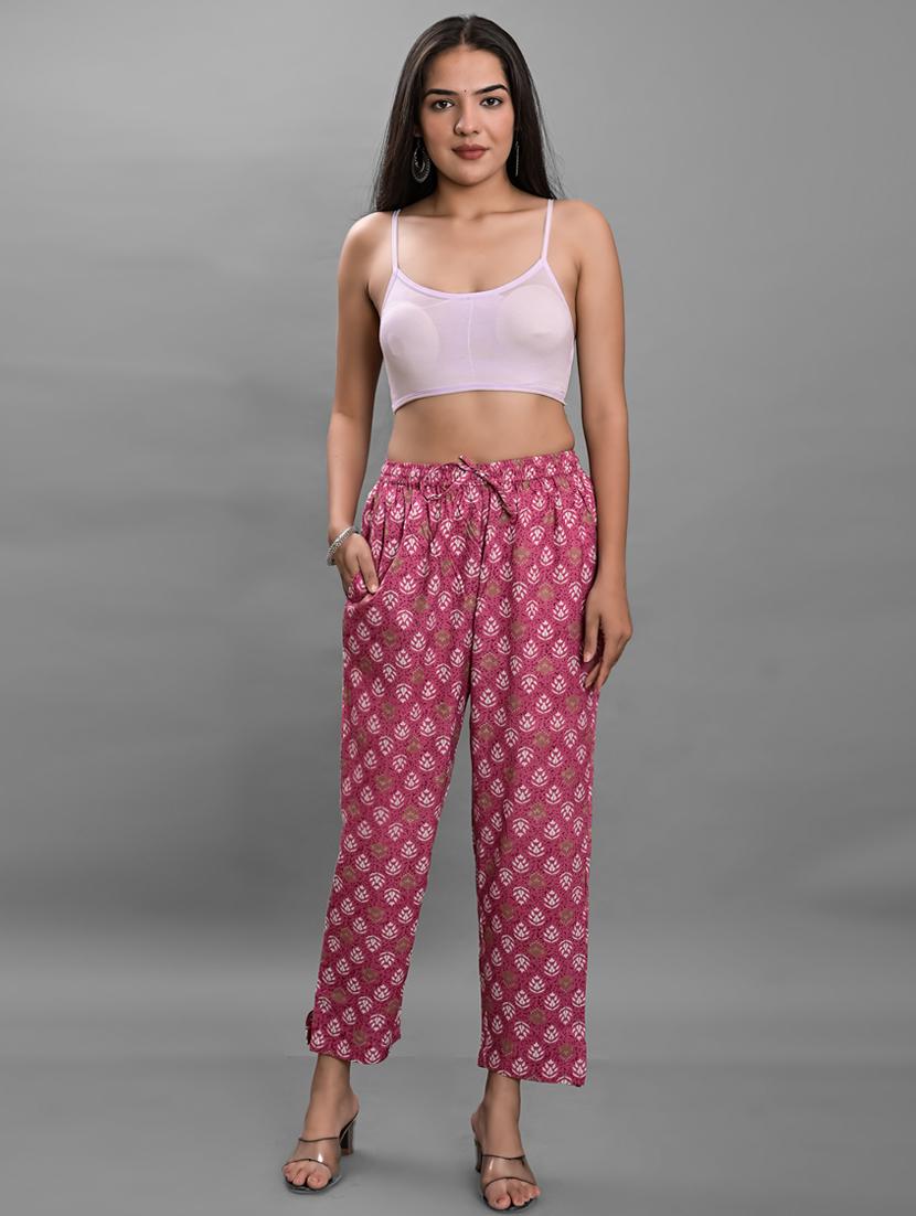 round neck printed top and trouser set - 20071230 - Standard Image - 5