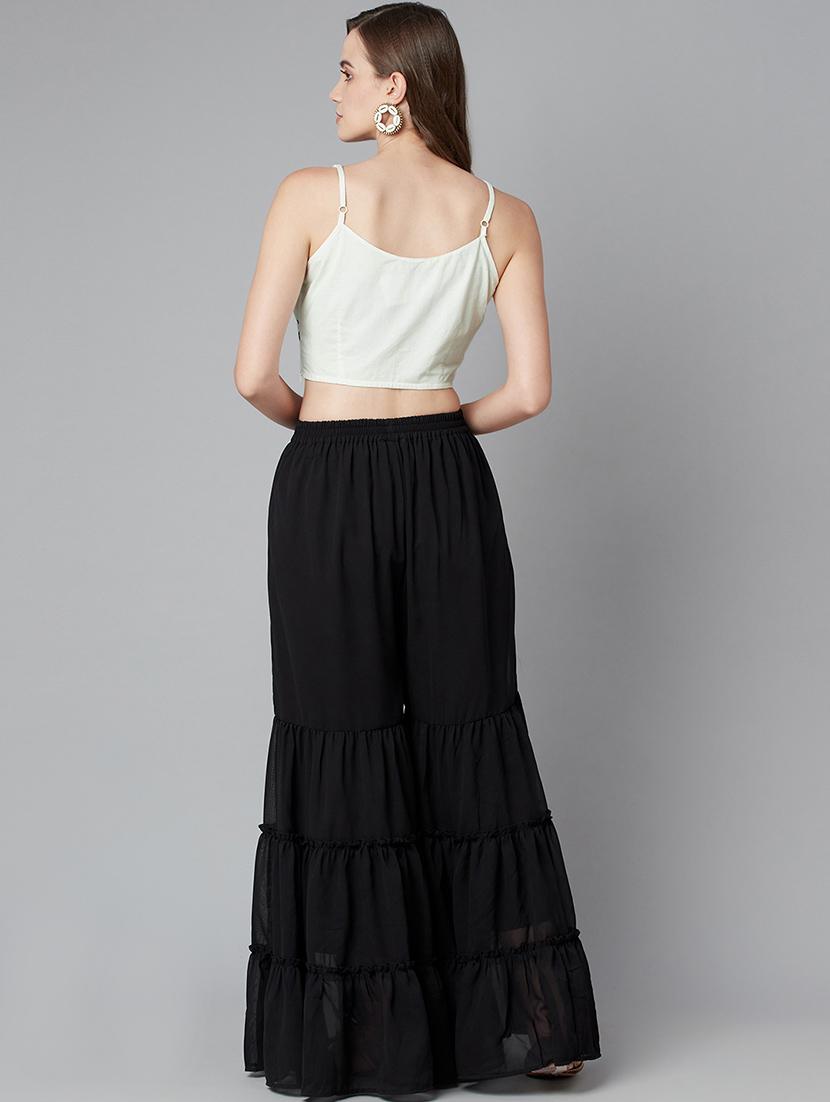 white embroidered fusion set - 20072642 - Zoom Image - 2