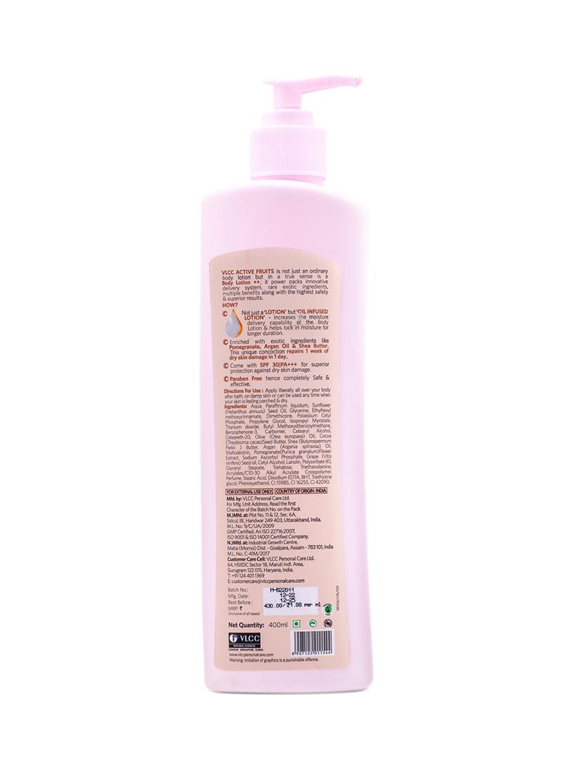 vlcc active fruits damage repair body lotion spf 30 pa+++ - 400 ml - sun tan - 20084979 - Zoom Image - 4