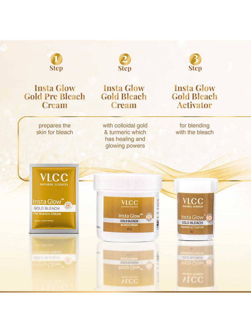 vlcc insta glow gold bleach - 30 g ( pack of 6 ) - 20088101 - Standard Image - 2