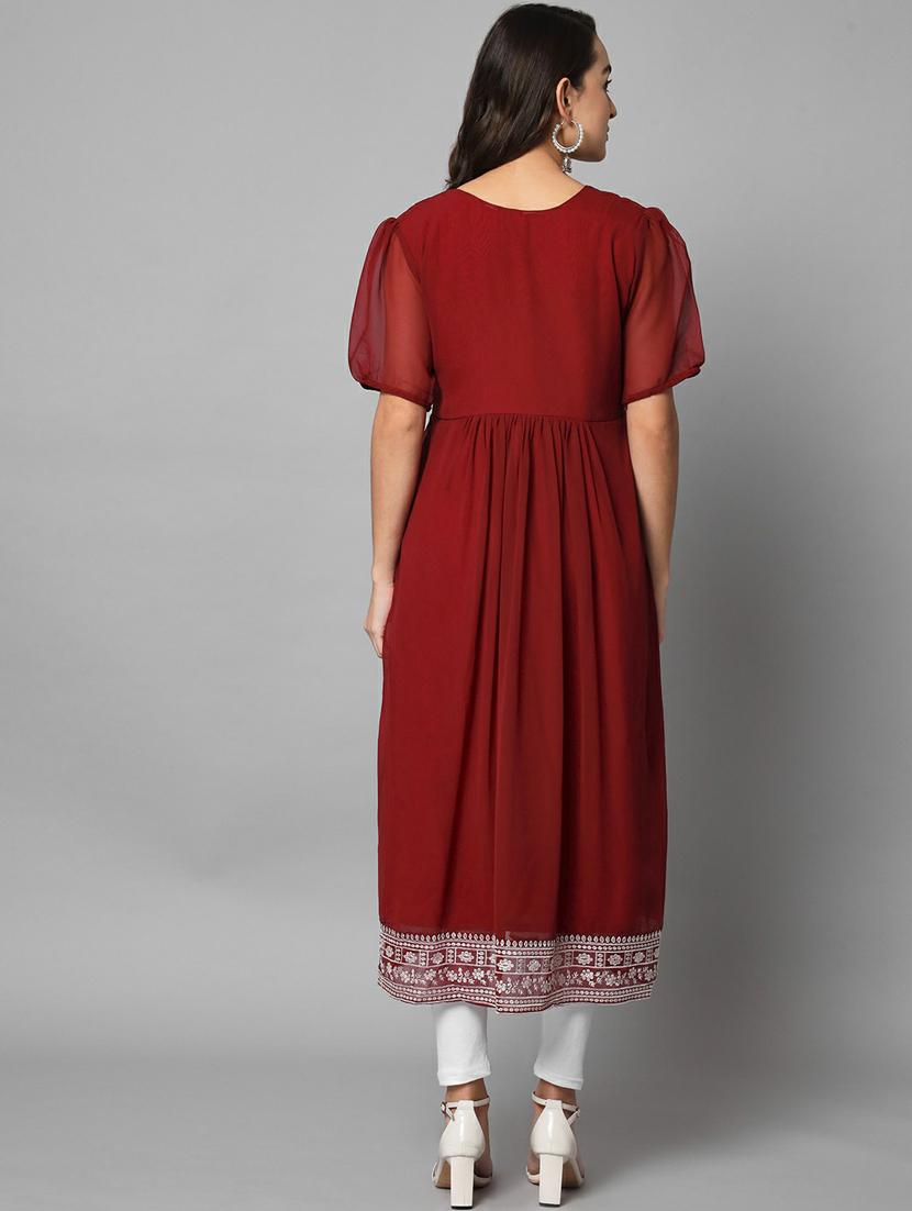 women's flared kurta - 20098279 - Standard Image - 4