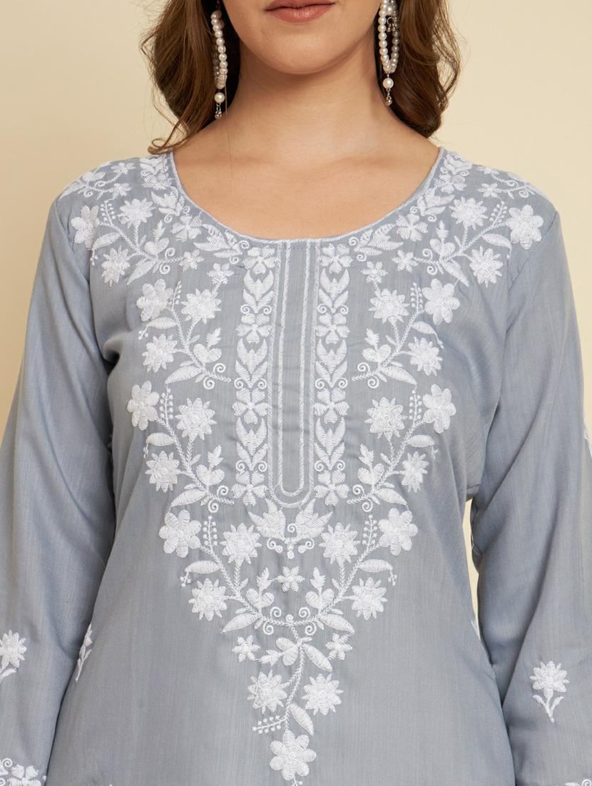 women's straight kurta - 20098444 - Standard Image - 5