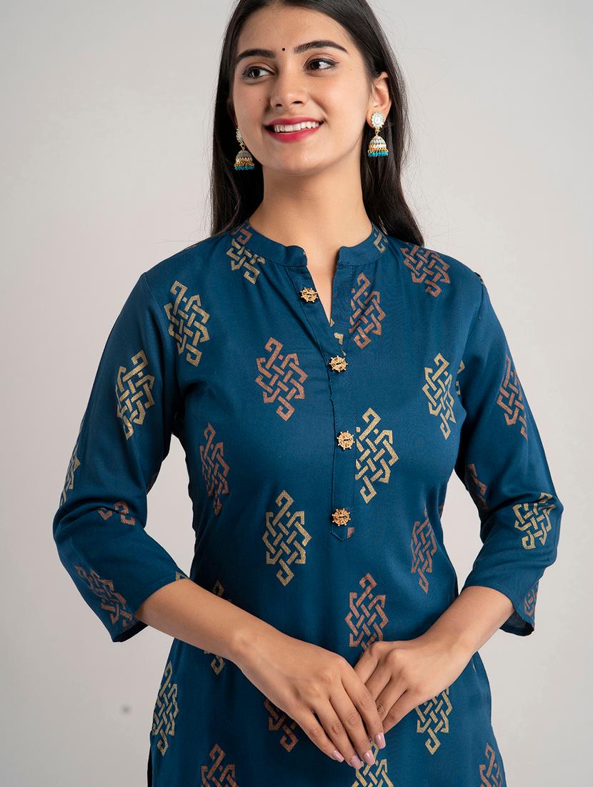 women's straight kurta - 20129570 - Standard Image - 4