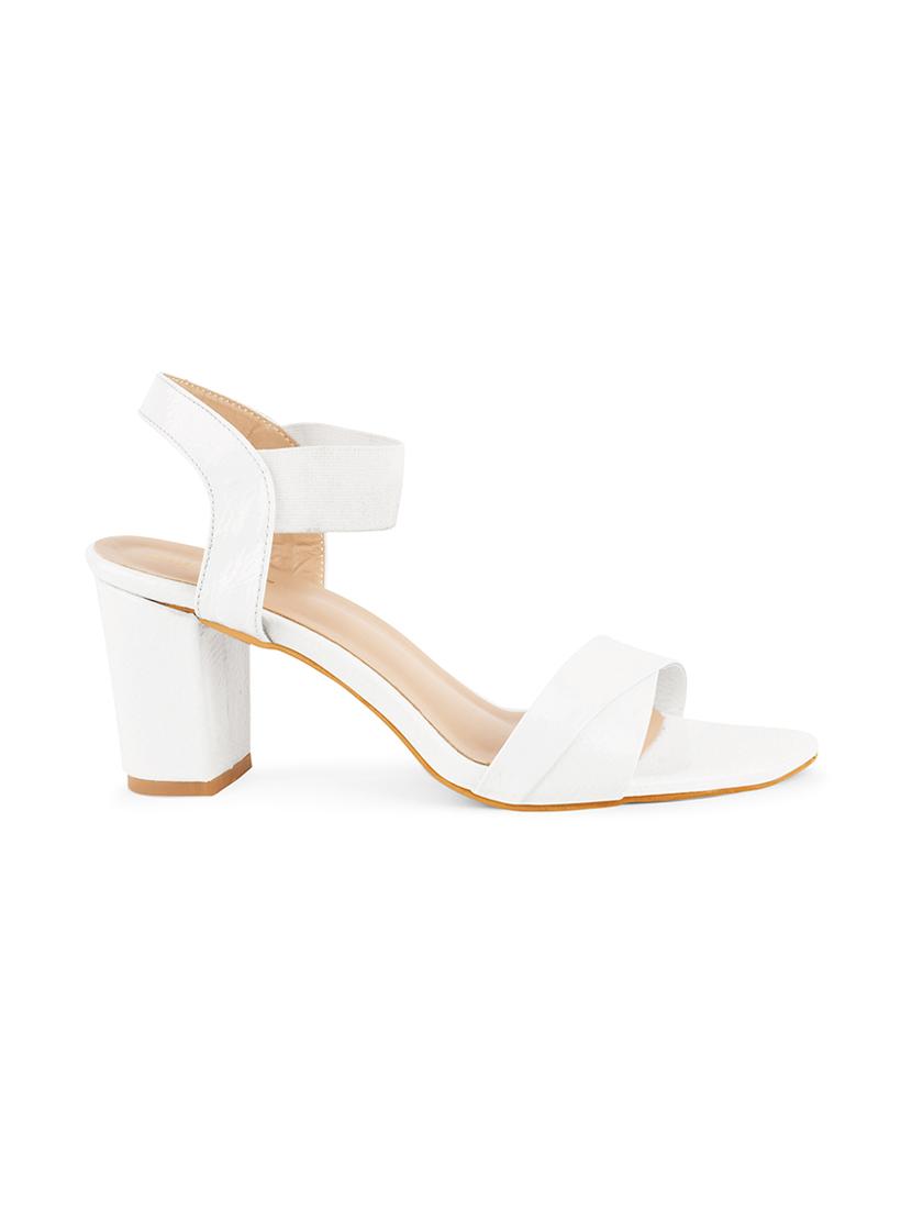 white patent leather ankle strap sandals - 20151198 - Zoom Image - 2