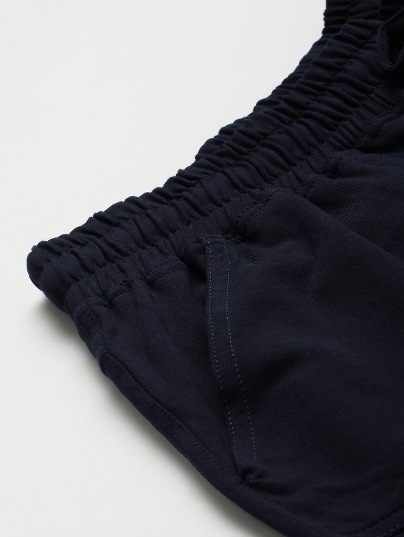 plus size blue solid cargo trouser - 20152933 - Zoom Image - 5