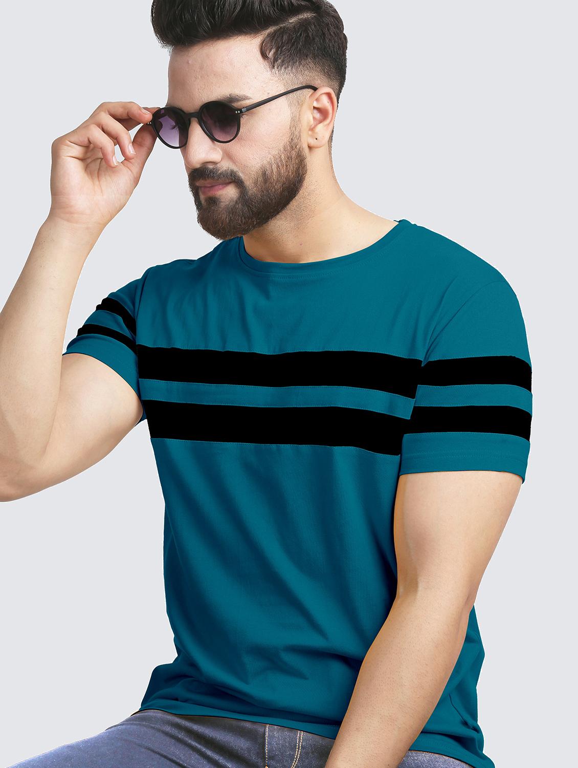 pack of 2 color block regular t-shirts - 20165407 - Standard Image - 3
