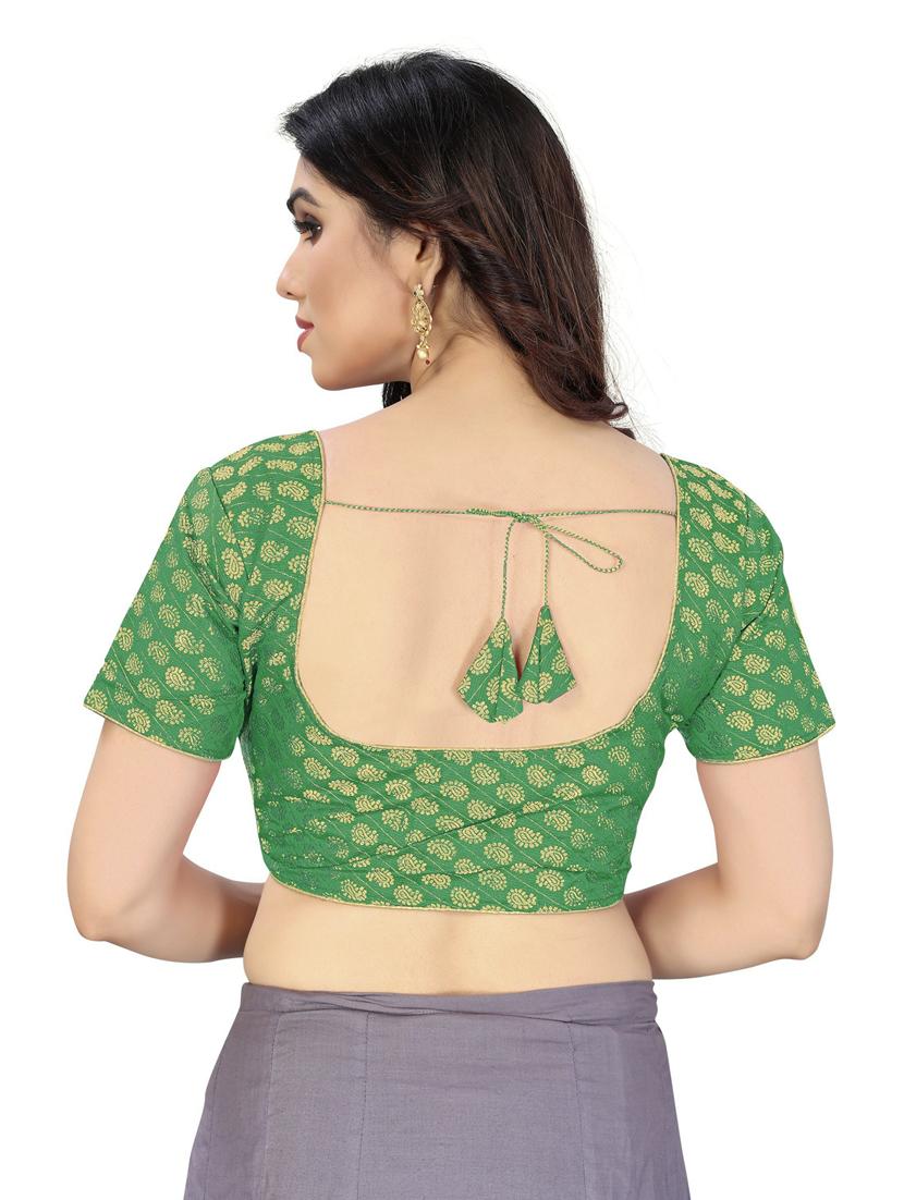self design stitched regular blouse - 20168361 - Zoom Image - 2