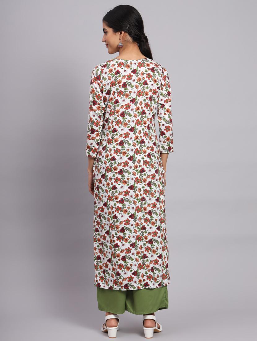 women printed kurta palazzo set - 20174136 - Zoom Image - 2