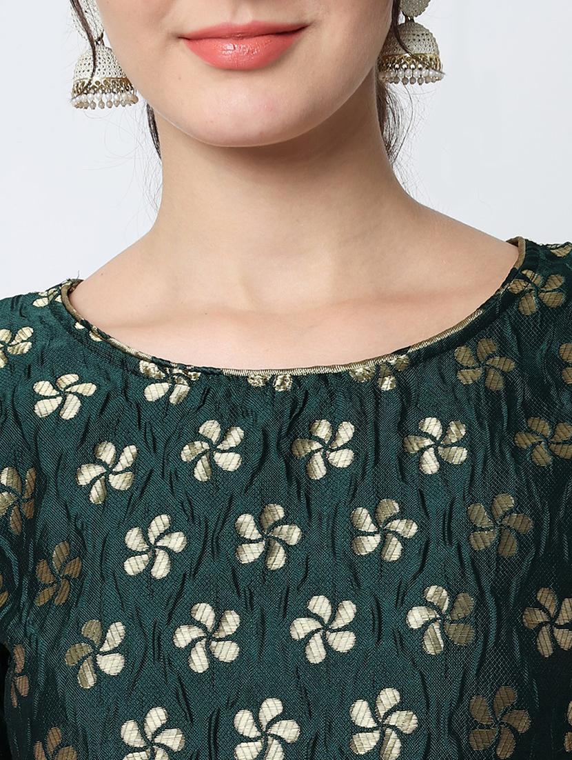 green kurta pant set with dupatta - 20194346 - Standard Image - 4