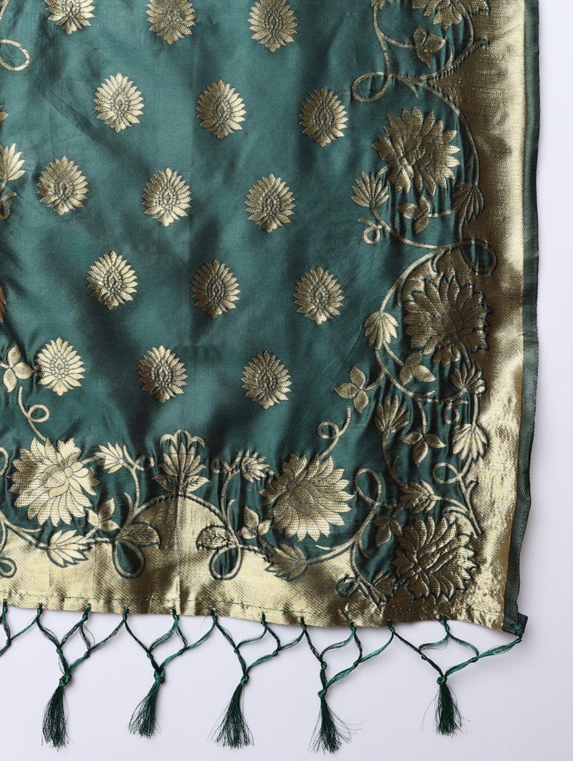 green kurta pant set with dupatta - 20194346 - Zoom Image - 5