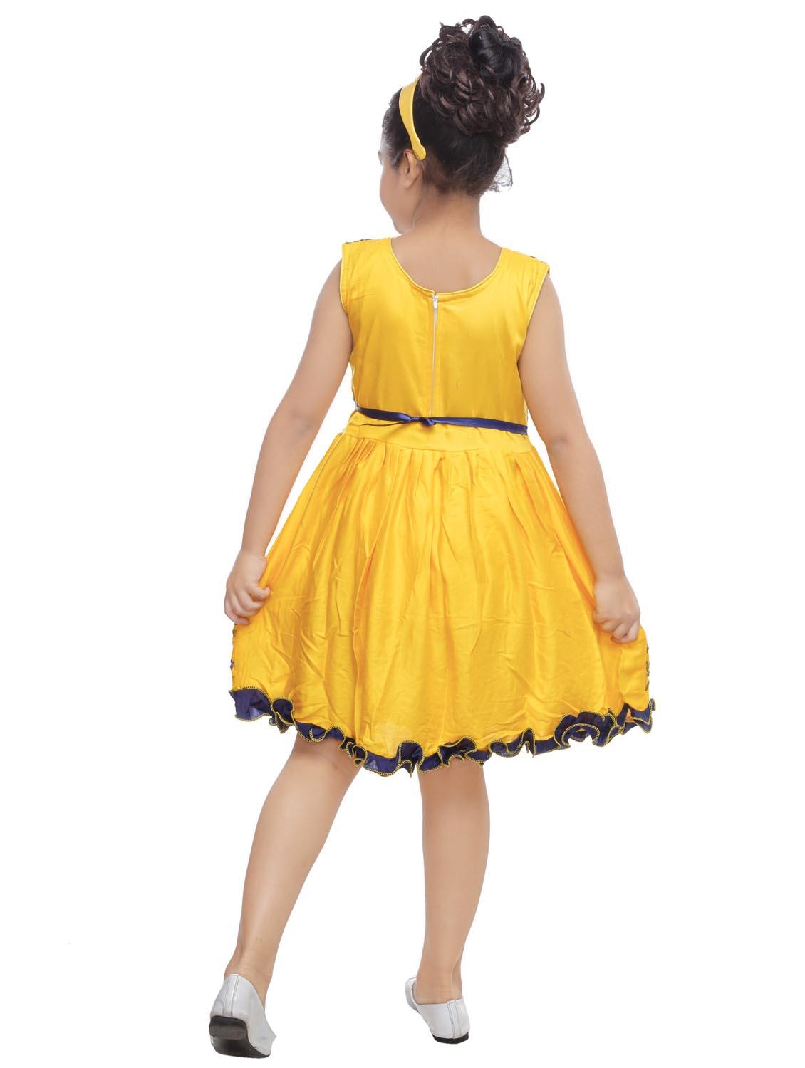 girls round neck sleeveless frock - 20203783 - Standard Image - 2