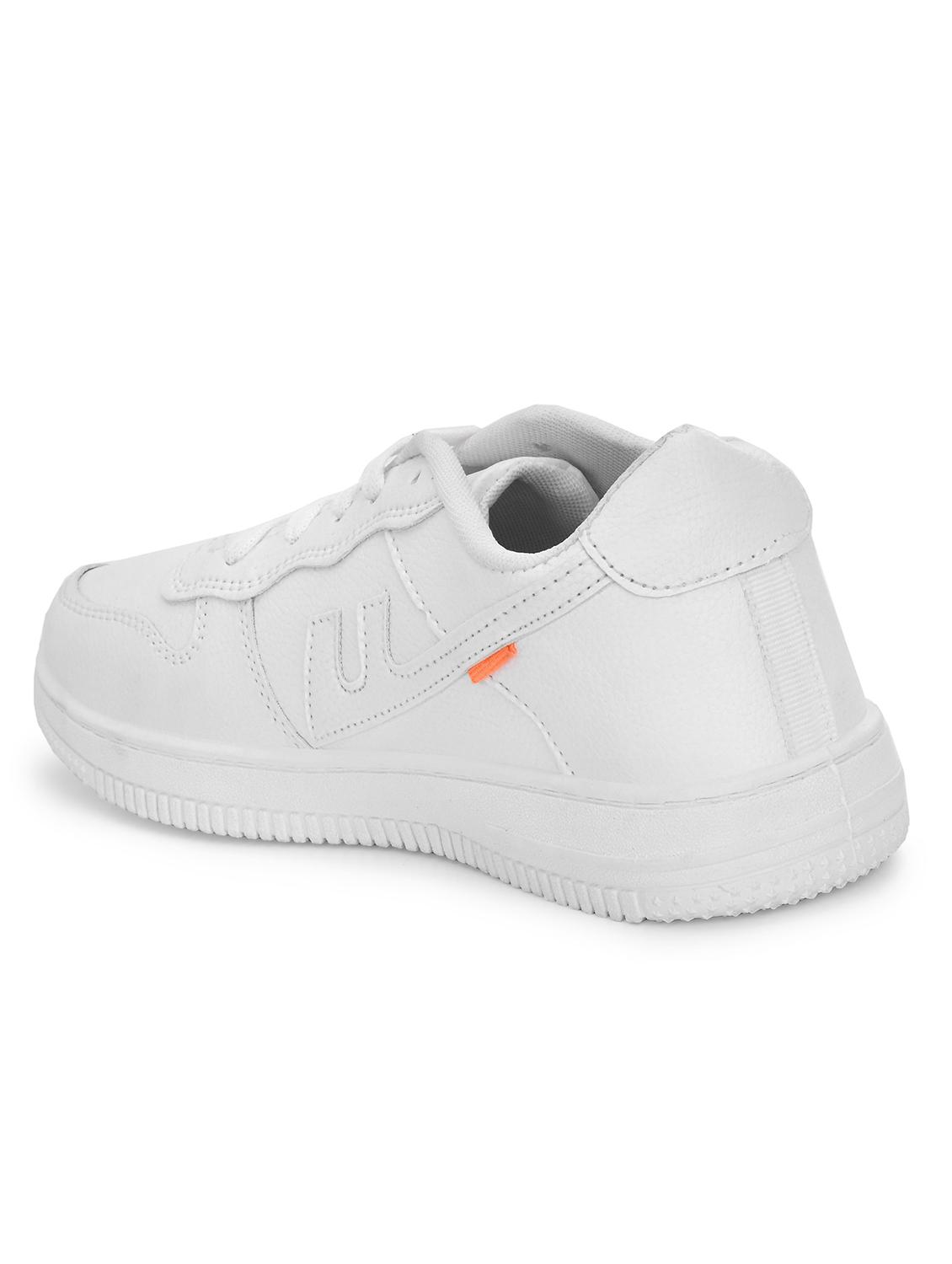 men solid white lace up sneaker - 20258607 - Zoom Image - 3