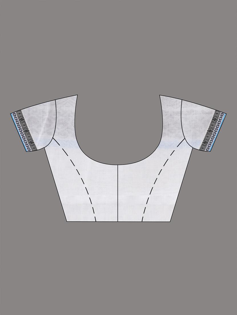women's self design white colored saree - 20266919 - Zoom Image - 4