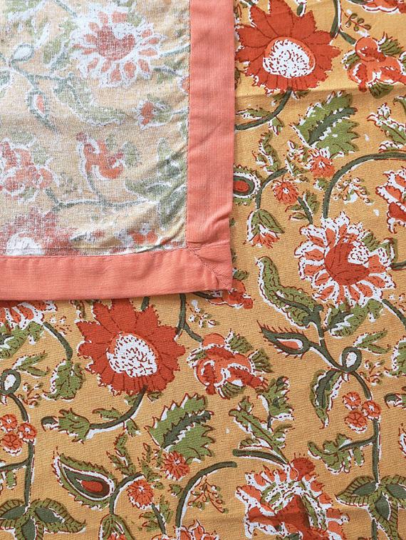 indhome life cotton square pack of 1 dining table cloth cover 4 seater, 60 x 60 inches - 20290169 - Standard Image - 3