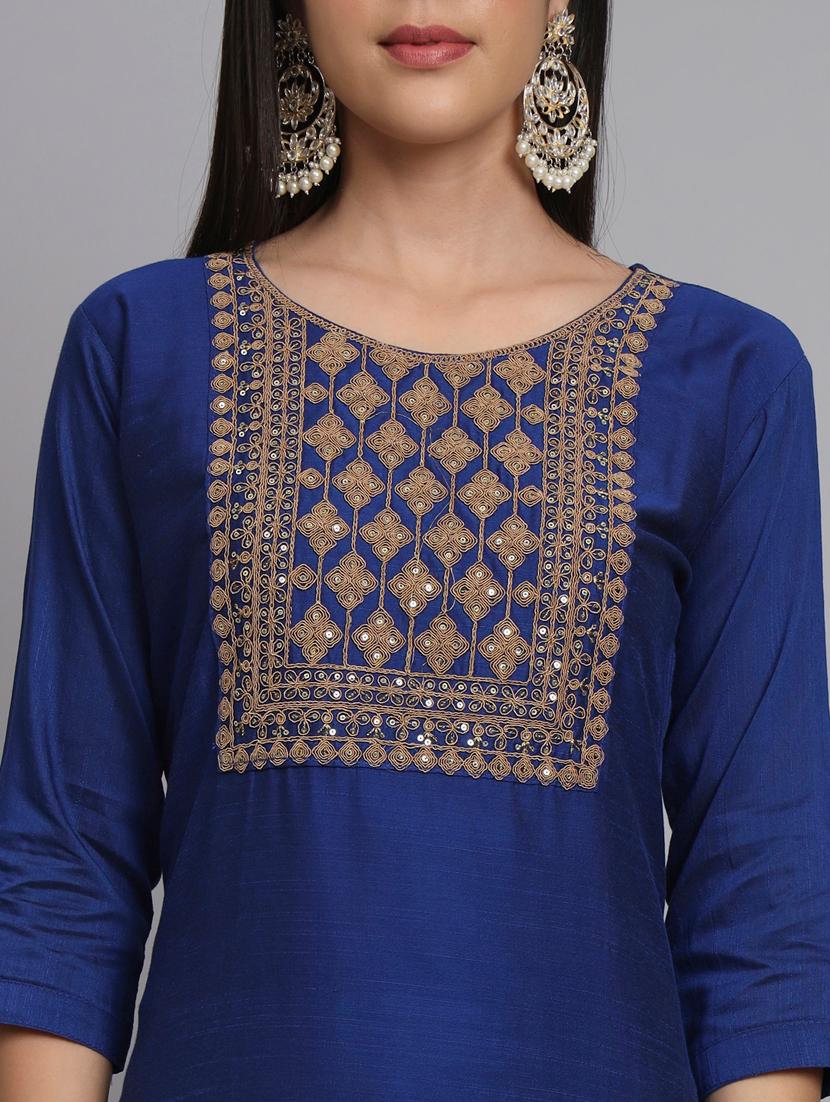 women yoke embroidered suit set - 20329934 - Zoom Image - 3