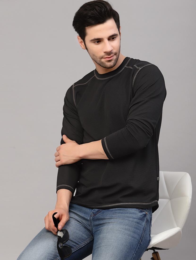 men long sleeved solid sweatshirt - 20410927 - Standard Image - 4