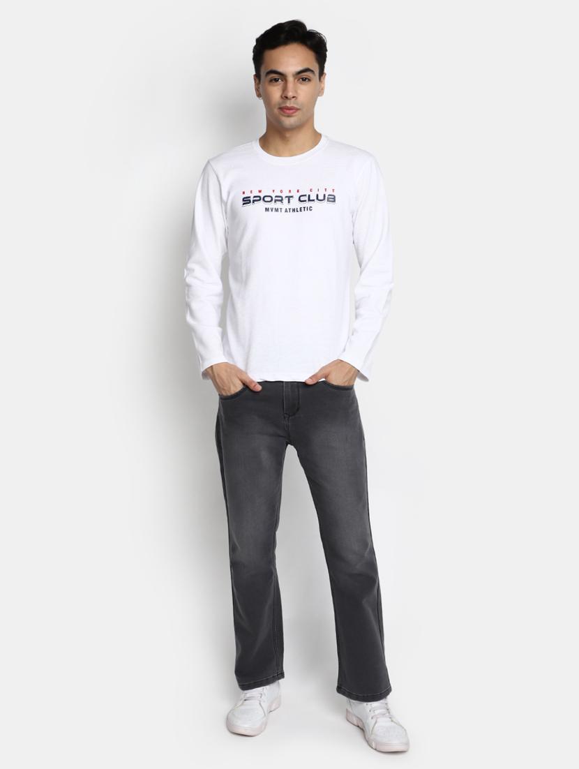 mens bootcut plain jeans - 20424557 - Standard Image - 3