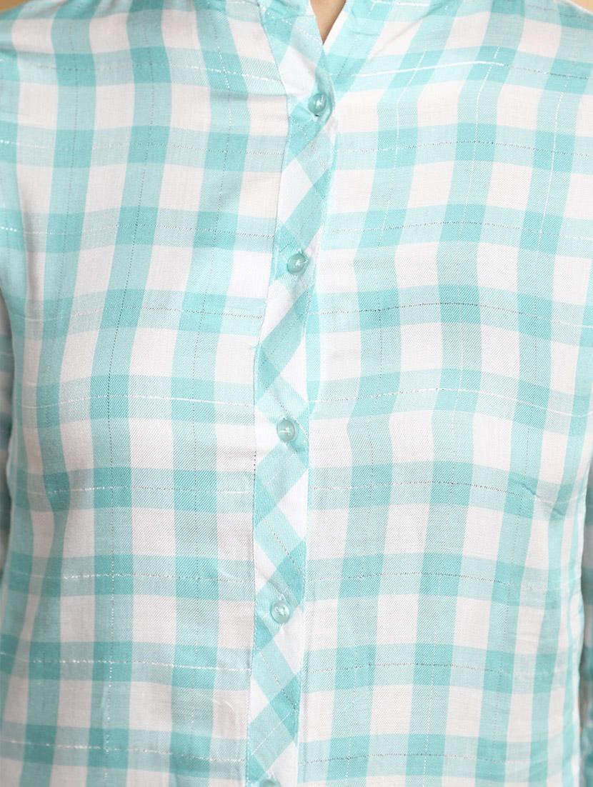 green cotton regular top - 20491499 - Standard Image - 5