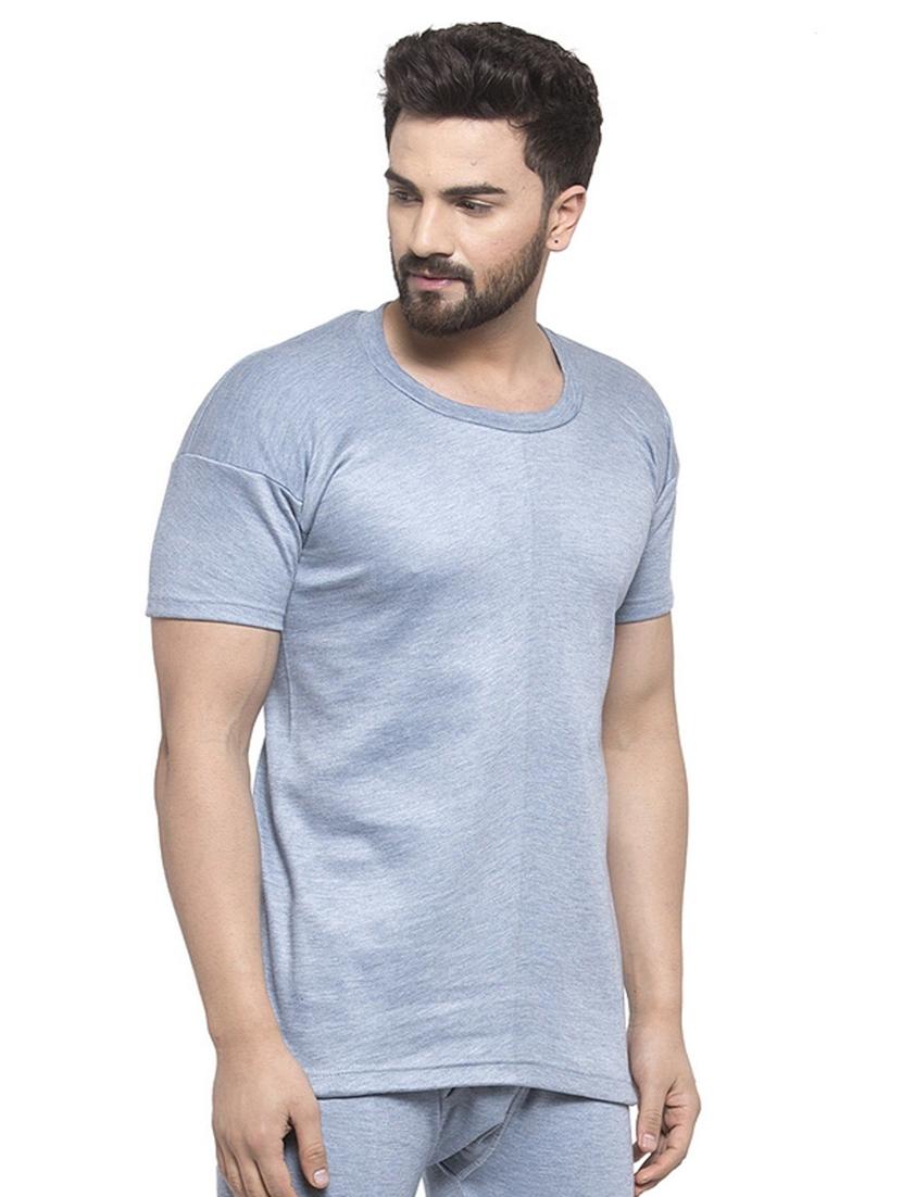 grey cotton thermal top - 20501906 - Standard Image - 2