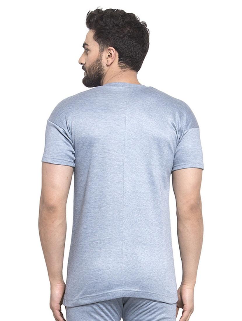 grey cotton thermal top - 20501906 - Zoom Image - 3