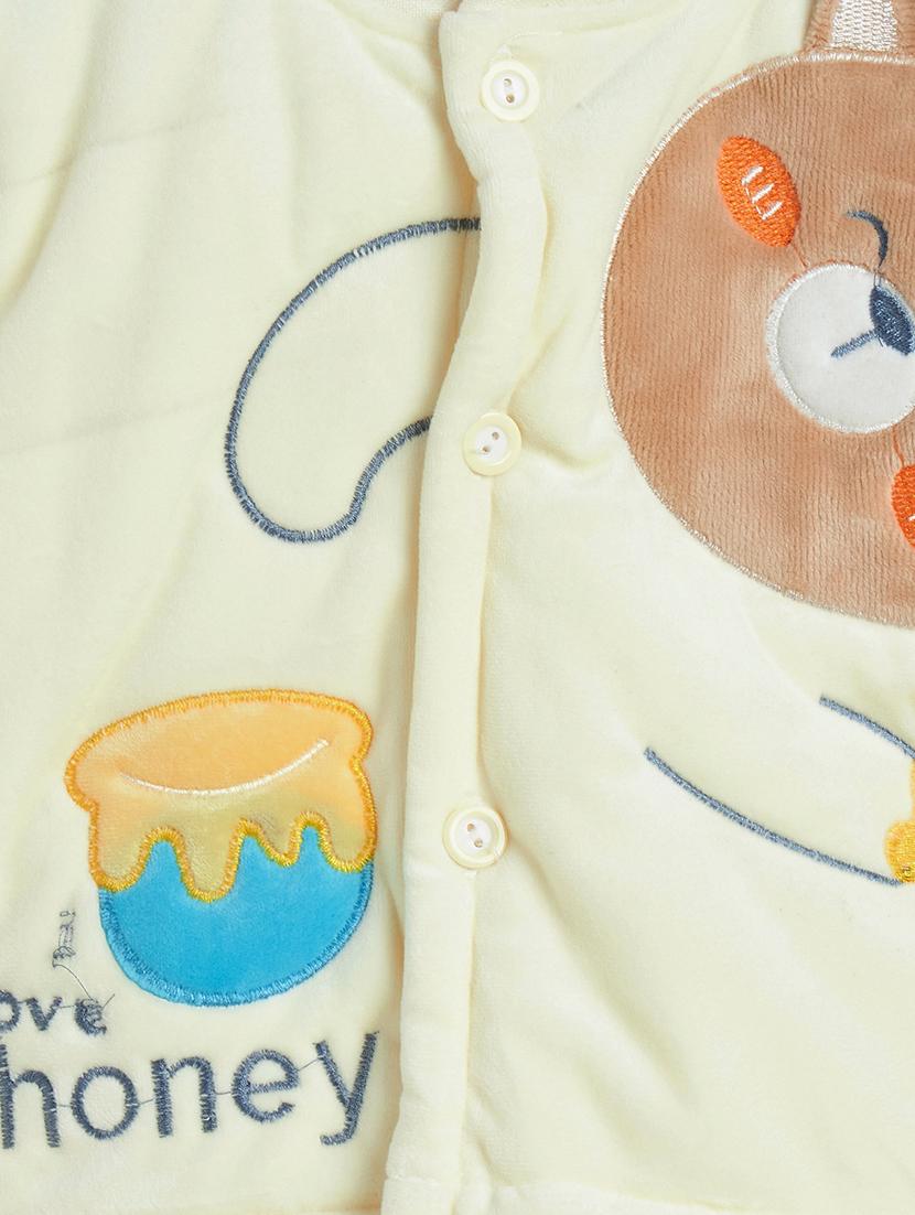 kids light yellow front open sweatshirt & pant - 20541729 - Zoom Image - 5