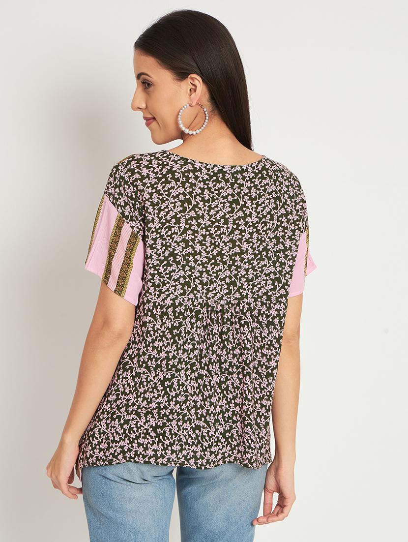 women multi coloured printed regular top - 20542236 - Zoom Image - 2