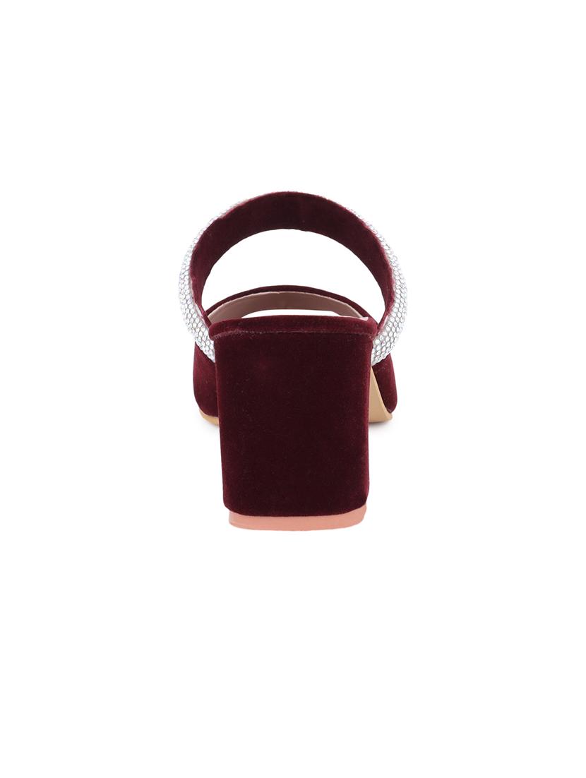 maroon synthetic mules - 20565710 - Standard Image - 2