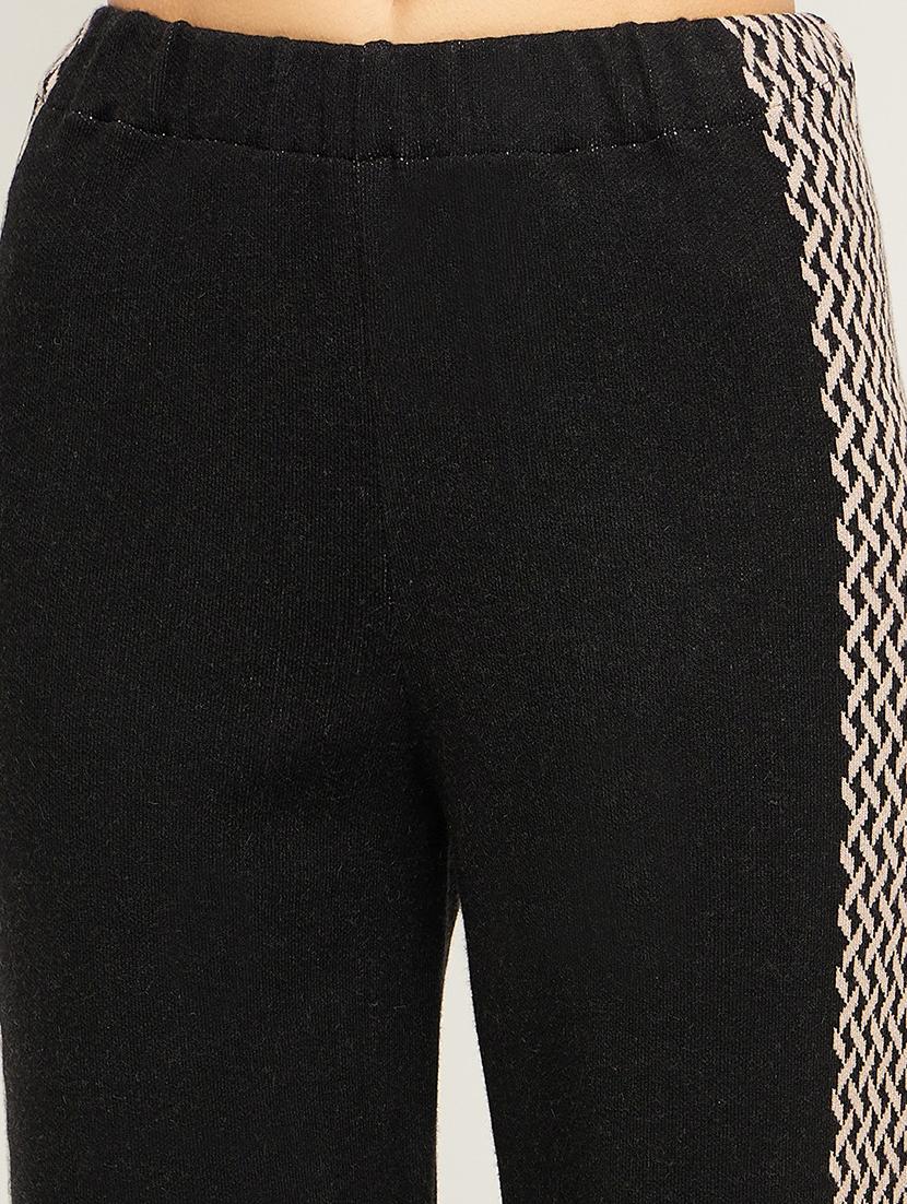 women black & beige viscose co-ord - 20612636 - Standard Image - 5