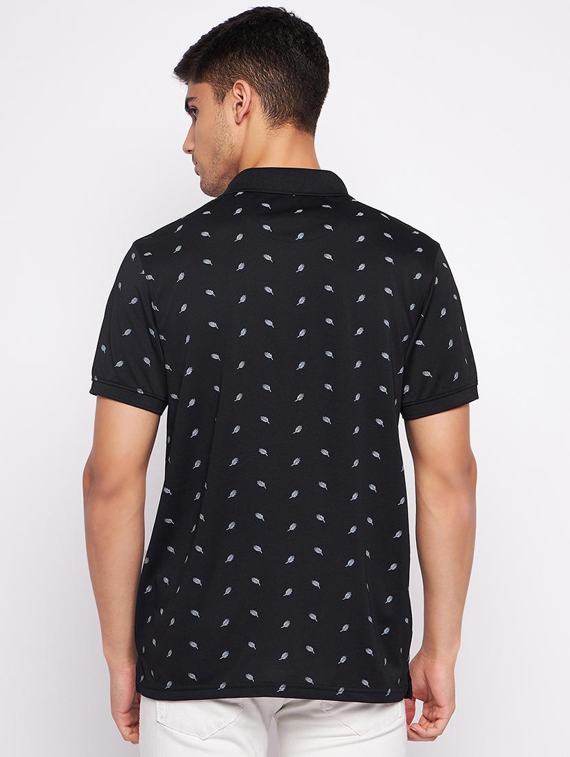 black polyester all over print tshirt - 20814402 - Zoom Image - 2