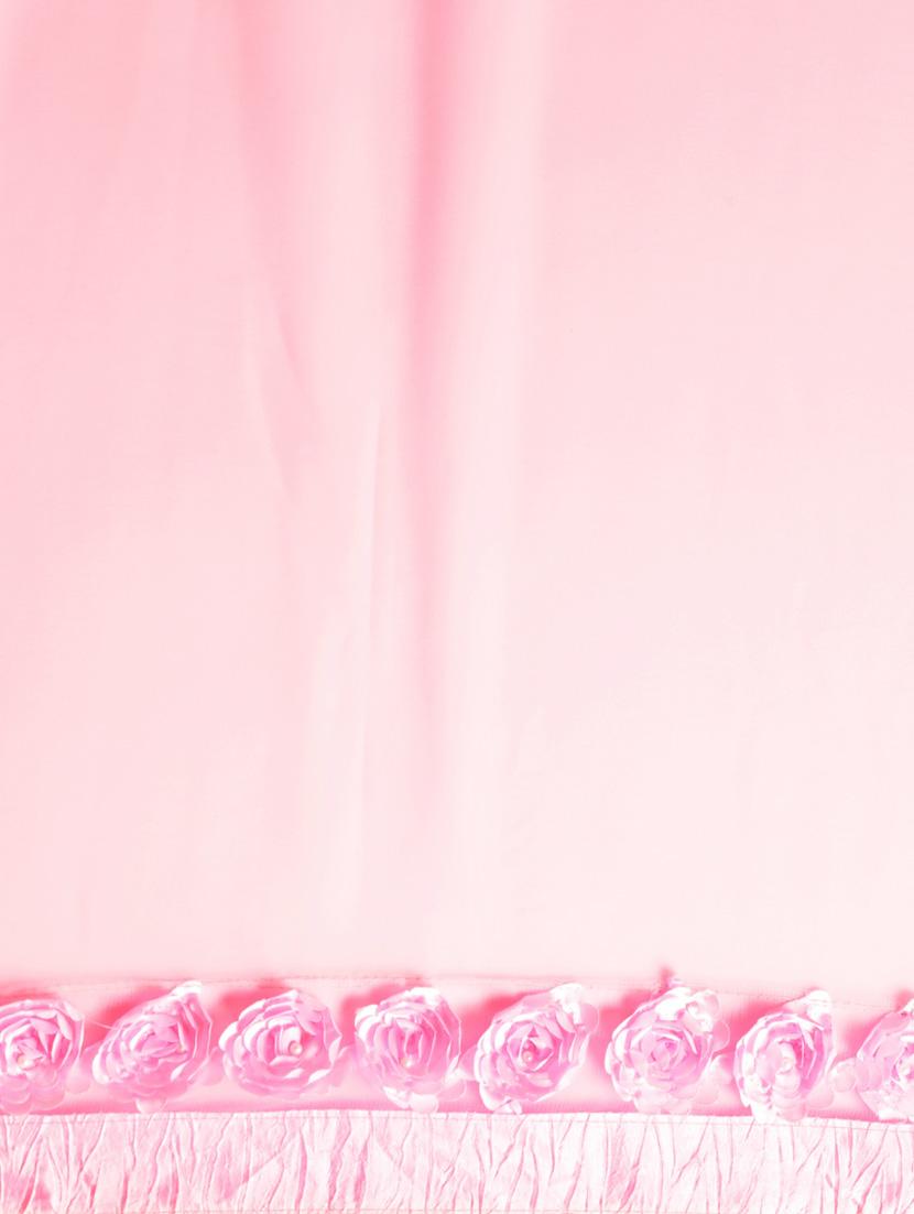 women pink solid lace work saree with blouse - 20830981 - Standard Image - 5