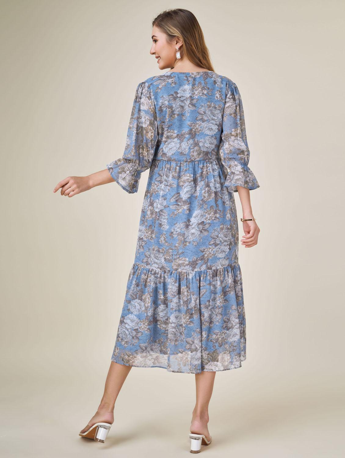 women tiered midi dress - 20864374 - Zoom Image - 3