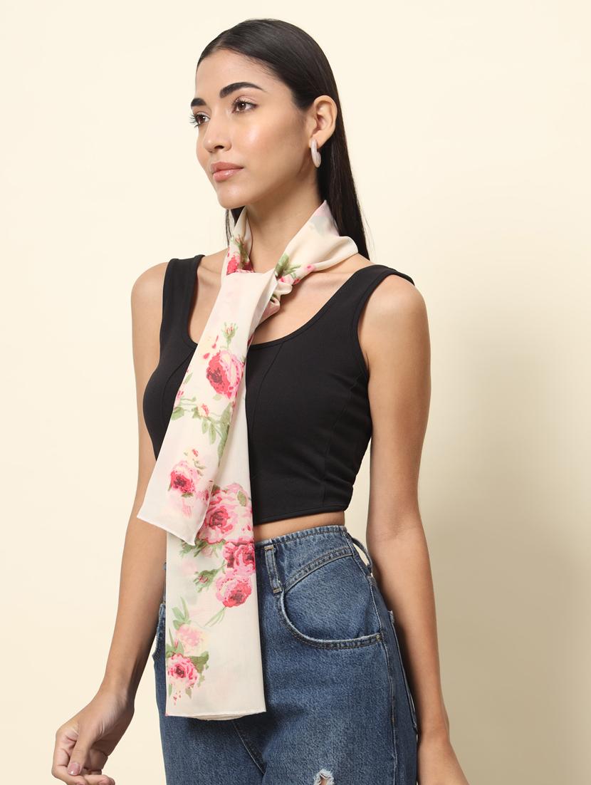 women floral printed scarve - 20944685 - Standard Image - 3