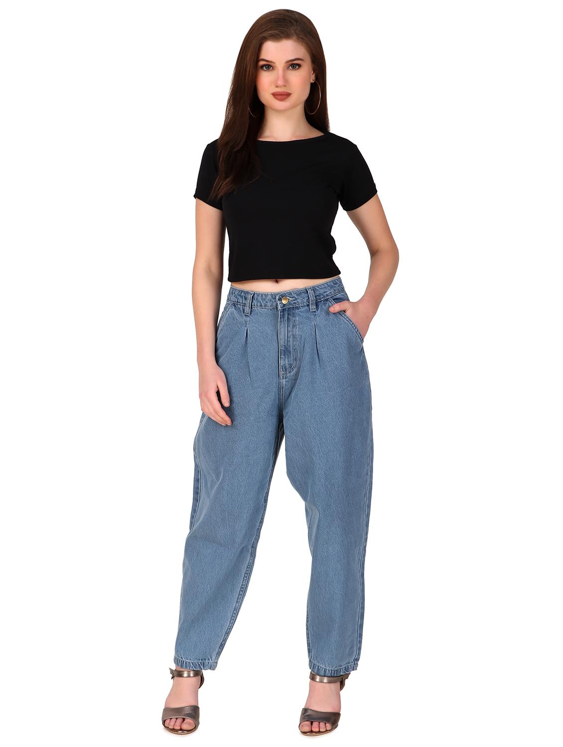 women plain mom fit jeans - 20945565 - Zoom Image - 3