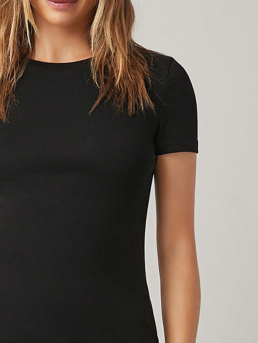 solid black bodycon dress - 20946431 - Zoom Image - 3