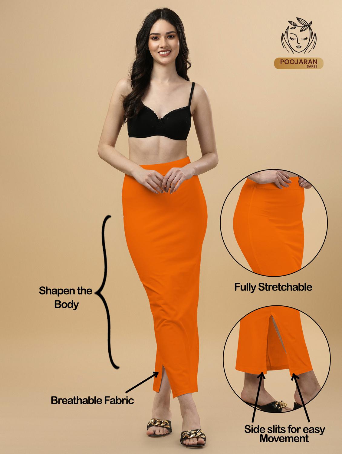 women lycra blend stretchable saree shaper - 20947360 - Zoom Image - 3