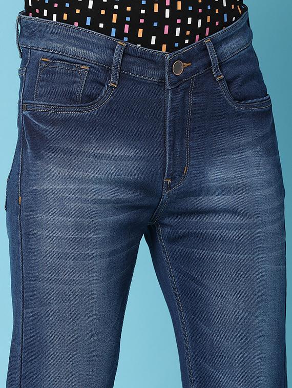 men solid mid rise slim fit jean - 21025478 - Standard Image - 5